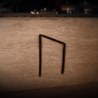 Vril Rose Quartz Necklace in pyrographed Wooden Box (Unique and Handmade) - Thumbnail 2