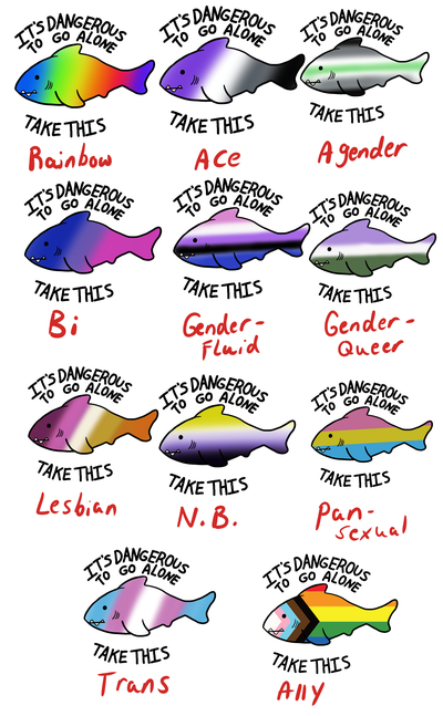 Shark Pride Stickers