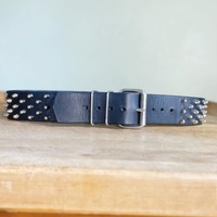 2" wide 3-2-3 Short British Stud Hips Belt - Thumbnail 3