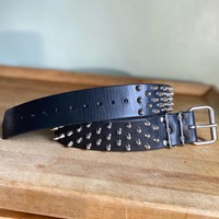2" wide 3-2-3 Short British Stud Hips Belt - Thumbnail 8