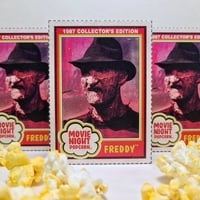 Freddy Krueger - A Nightmare on Elm Street 3:  Dream Warriors Movie Night Popcorn Custom Trading Cards  - Thumbnail 7