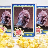 Freddy Krueger - A Nightmare on Elm Street 3:  Dream Warriors Movie Night Popcorn Custom Trading Cards  - Thumbnail 8
