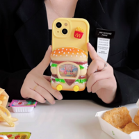 *Free Shipping*90s HAMBURGER GAME PHONE CASE - Thumbnail 4