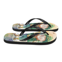 Big Coin Fabic Flip-Flops - Thumbnail 5