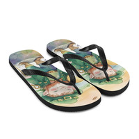 Big Coin Fabic Flip-Flops - Thumbnail 6