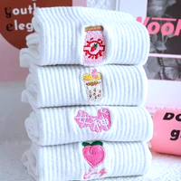 *Free Shipping*Strawberry+Bubble Tea+Peach Juice+GirlGod Socks ( Set/4 Pairs) - Thumbnail 1