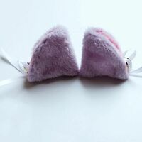 Pastel Purple Cat Ears Clip - Thumbnail 8