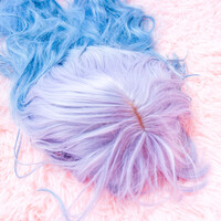Harajuku Gradient Blue Silver Wig - Thumbnail 6