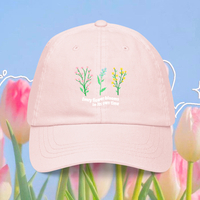 EVERY FLOWER BLOOMS IN ITS OWN TIME PASTEL CAP - Thumbnail 1
