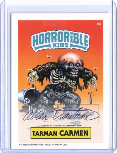 Tarman CARMEN Horrorible Kids ALLAN TRAUTMAN - CELEBRITY AUTO Card