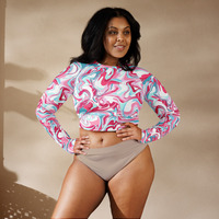 Recycled long-sleeve crop top - Thumbnail 1