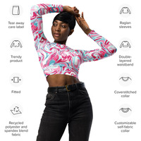 Recycled long-sleeve crop top - Thumbnail 15