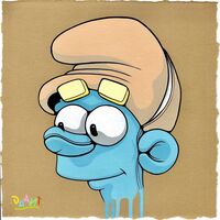 Triptych Drawings by Dhani Barragan "The Smurson”  - Thumbnail 1