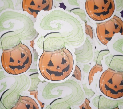 Pumpkin Bucket Sticker