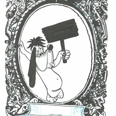 Original art from jon spencer gig poster