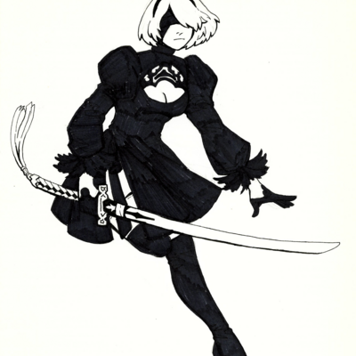 2b illustration [pen card]