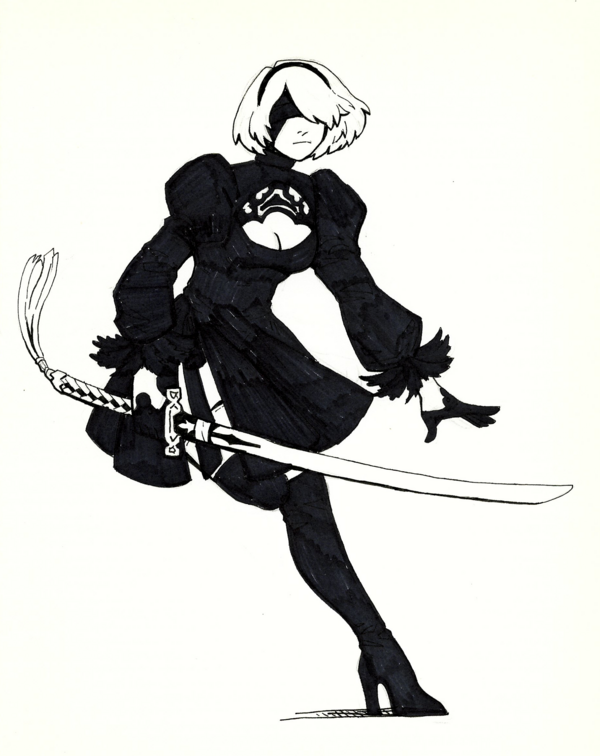 2B Illustration [Pen Card]