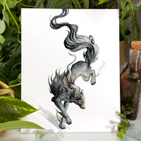 Ink Black Wolf - Print - Thumbnail 1