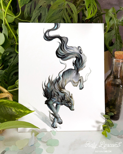 Ink Black Wolf - Print