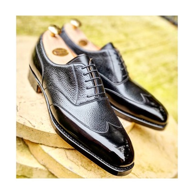 Black calf oxford - wingtip dress shoes