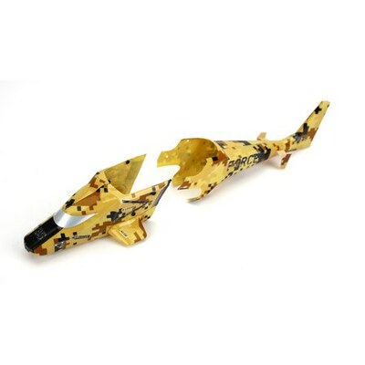 E-flite Force RC FCE2027BR MH-35 Front & Rear Canopy Fuselage Body Set 