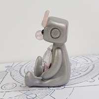 Bubble Gum Machine Robot Resin Art Toy Figure Kawaii Desk Friend Gift - Thumbnail 2