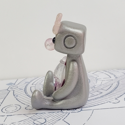 Bubble gum machine robot resin art toy figure kawaii desk friend gift