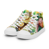 Master Coin Womens high top canvas shoes - Thumbnail 3