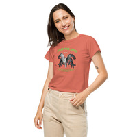 Womens high-waisted t-shirt - Thumbnail 10