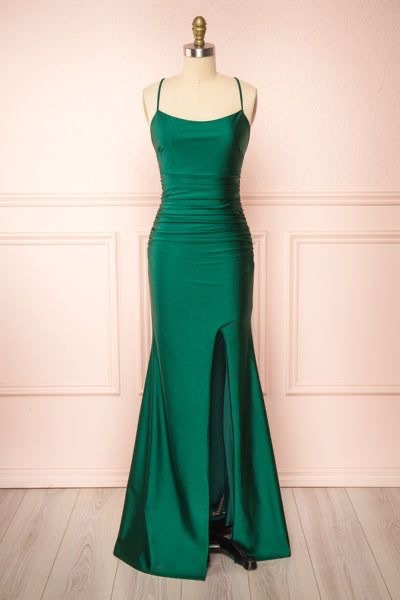 Simple Prom Dresses Green Sheath