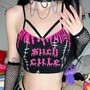 Gothic Y2K Academia Aesthetic Camisole-1