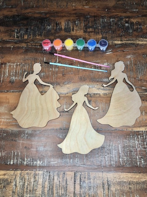 Wood Art Painting Kits - Mermaid/Princess