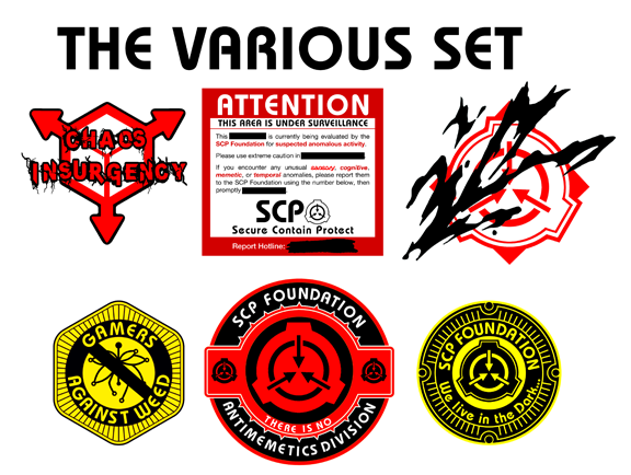 SCP Foundation VARIOUS Sticker Set