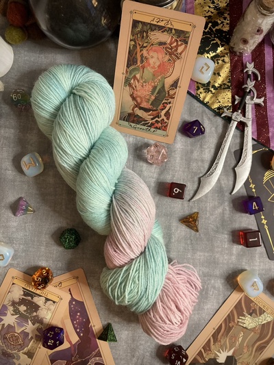 Dead People Tea Hand Dyed Fingering Weight Sock Yarn