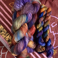 Moondrop Hand Dyed Fingering Weight Sock Yarn - Thumbnail 1