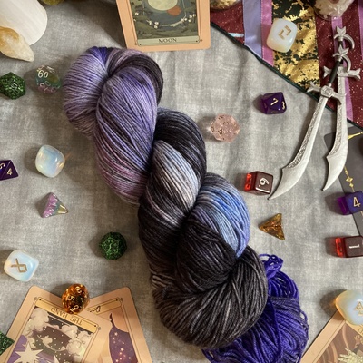 Dunamancy hand dyed fingering weight sock yarn