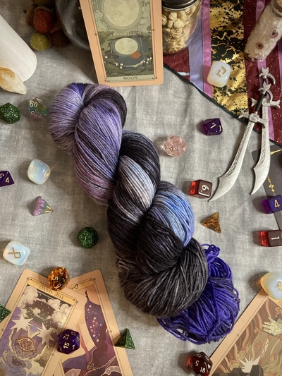 Dunamancy Hand Dyed Fingering Weight Sock Yarn