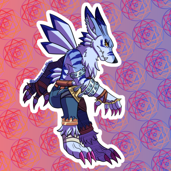 Were Garurumon Sticker