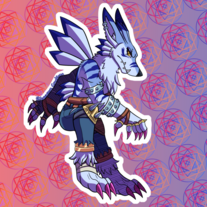 Were Garurumon Sticker