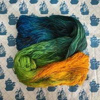 Captain Tusktooth Hand Dyed Fingering Weight Sock Yarn - Thumbnail 3