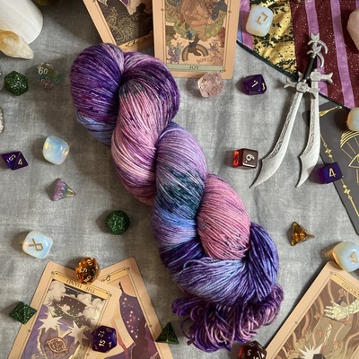 Sapphire of the sea hand dyed fingering weight sock yarn