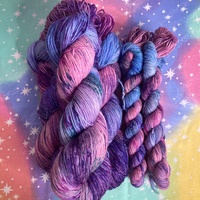 Sapphire of the Sea Hand Dyed Fingering Weight Sock Yarn - Thumbnail 1