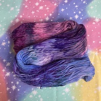 Sapphire of the Sea Hand Dyed Fingering Weight Sock Yarn - Thumbnail 2