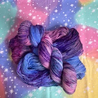 Sapphire of the Sea Hand Dyed Fingering Weight Sock Yarn - Thumbnail 3