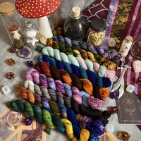 Mighty Nein Mini Skein Set Hand Dyed Fingering Weight Sock Yarn - Thumbnail 1