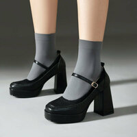 Vintage Oxfords Brogue High Heels - Thumbnail 2