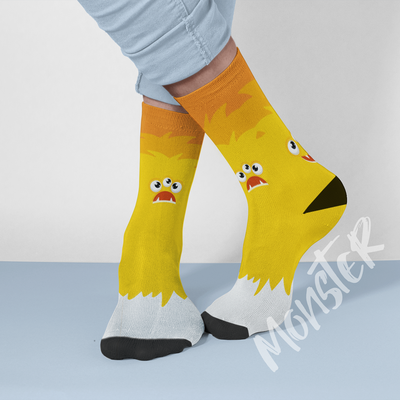 Funny monster socks