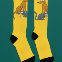 Santa's Little Helper and Snowball Socks - Thumbnail 1