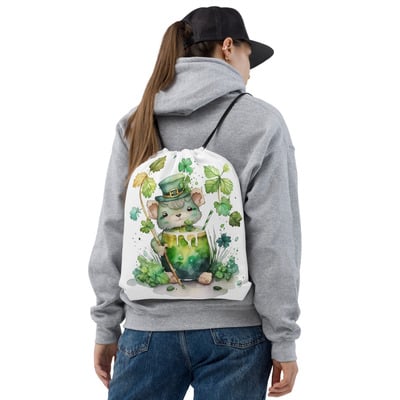 Lucky Mouse Drawstring bag