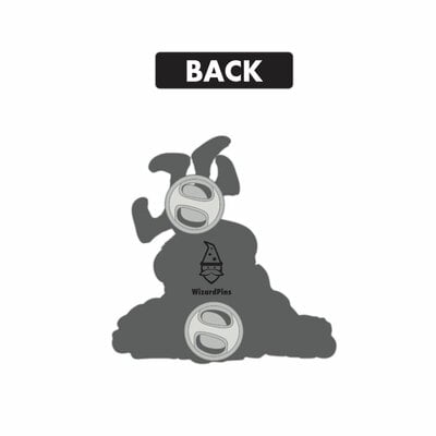 Two to tangle enamel pin